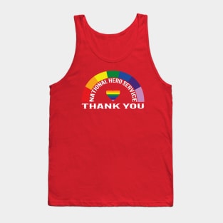 Thank You NHS, NHS Hero, Rainbow, NHS Nurse, NHS UK Tank Top